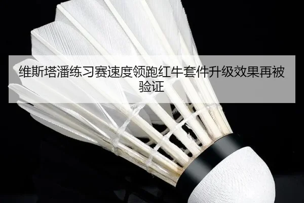 维斯塔潘练习赛速度领跑红牛套件升级效果再被验证